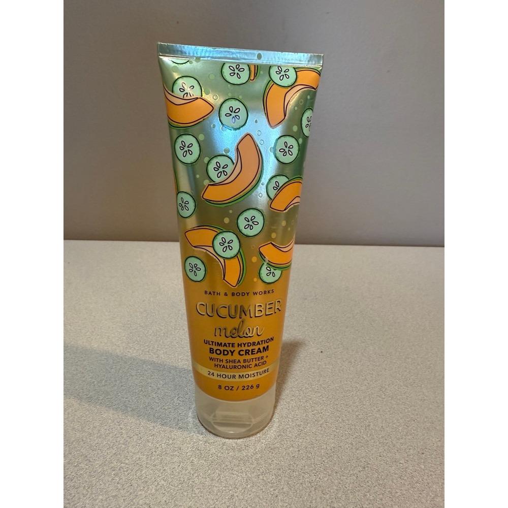 Bath & Body Works CUCUMBER MELON Body Cream With Hyaluronic Acid 8‎ oz